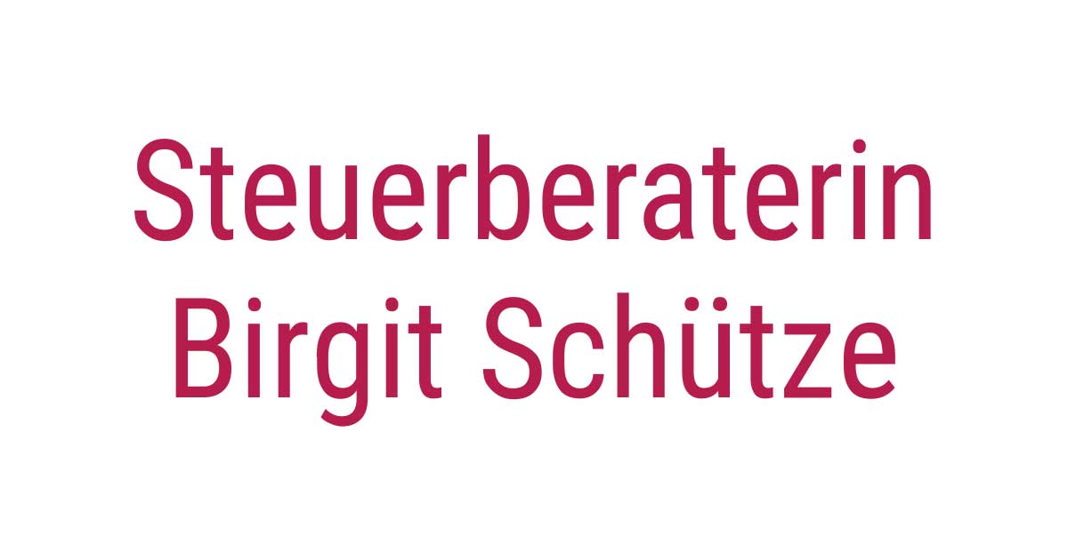 Birgit Schütze Dipl. Finanzwirtin (FH)
Steuerberaterin